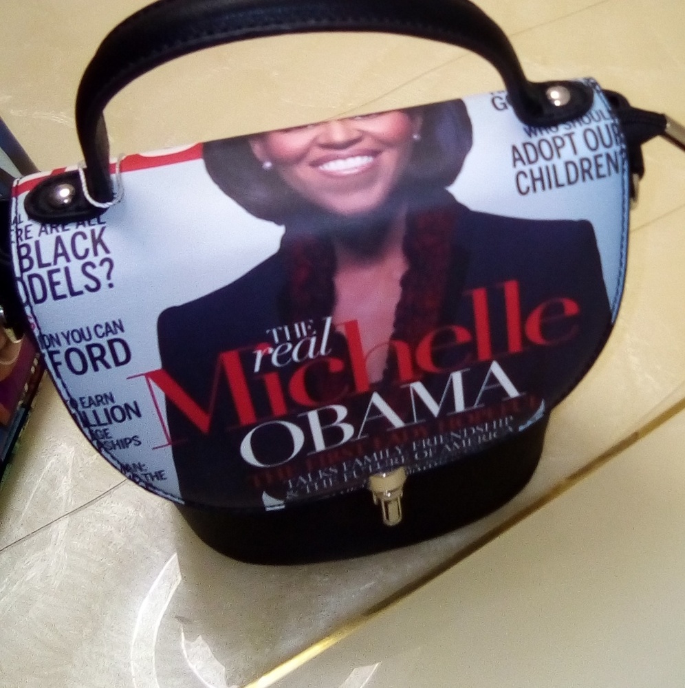 "Free Gift* Beautiful Michelle Obama handbag